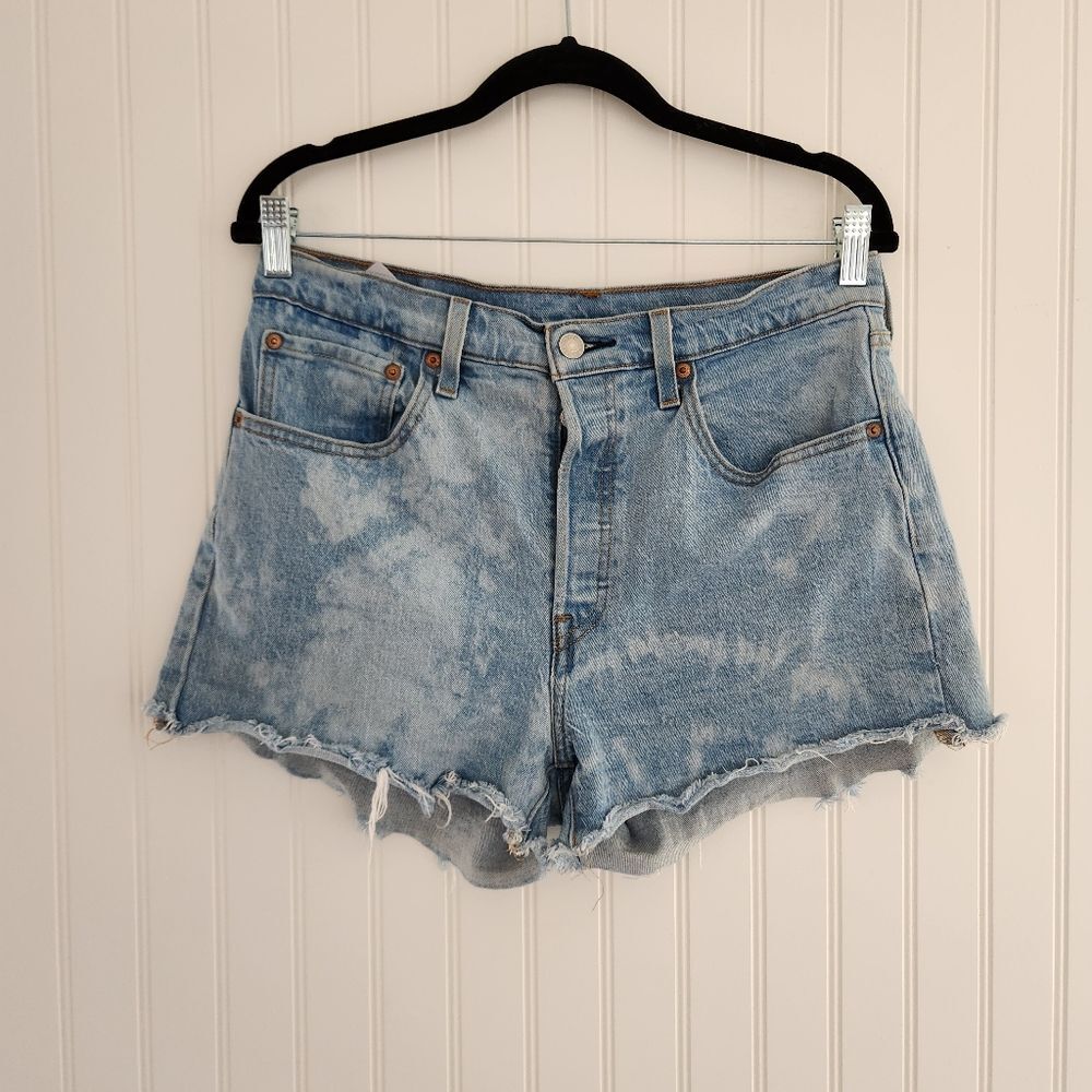 Levi's Light Blue Jean Shorts